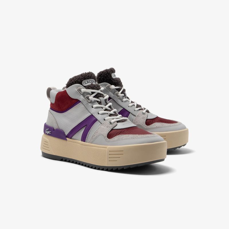 Женские высокие кеды Lacoste L002 WINTER MID
