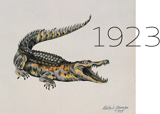 1923 - Le premier crocodile, la naissance d’un symbole