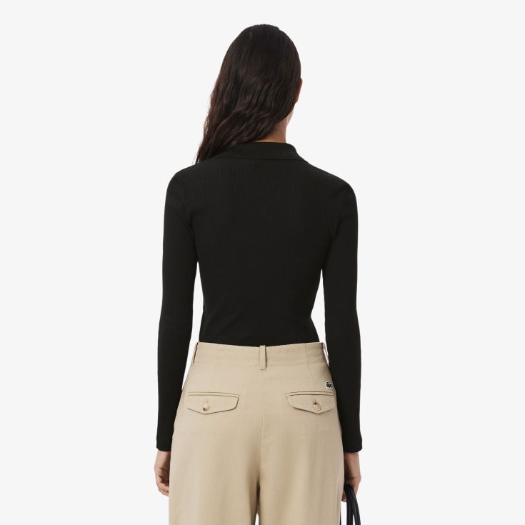 Женское поло с длинным рукавом Lacoste