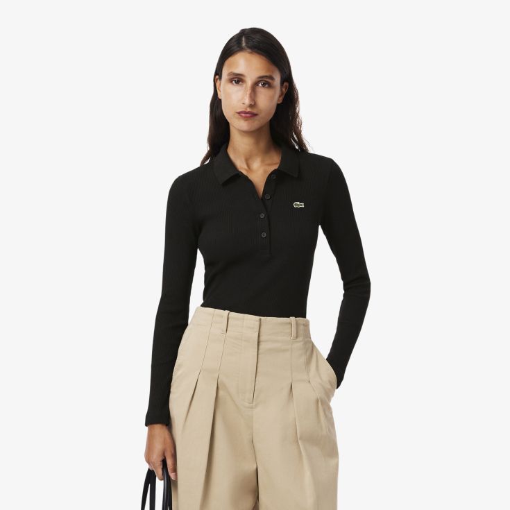 Женское поло с длинным рукавом Lacoste