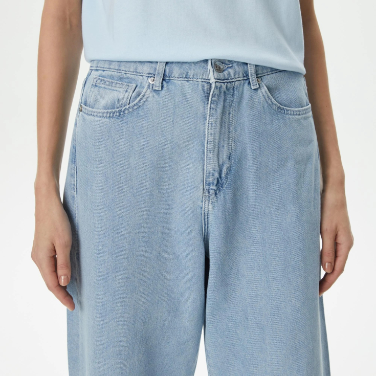 Женские широкие джинсы Lacoste