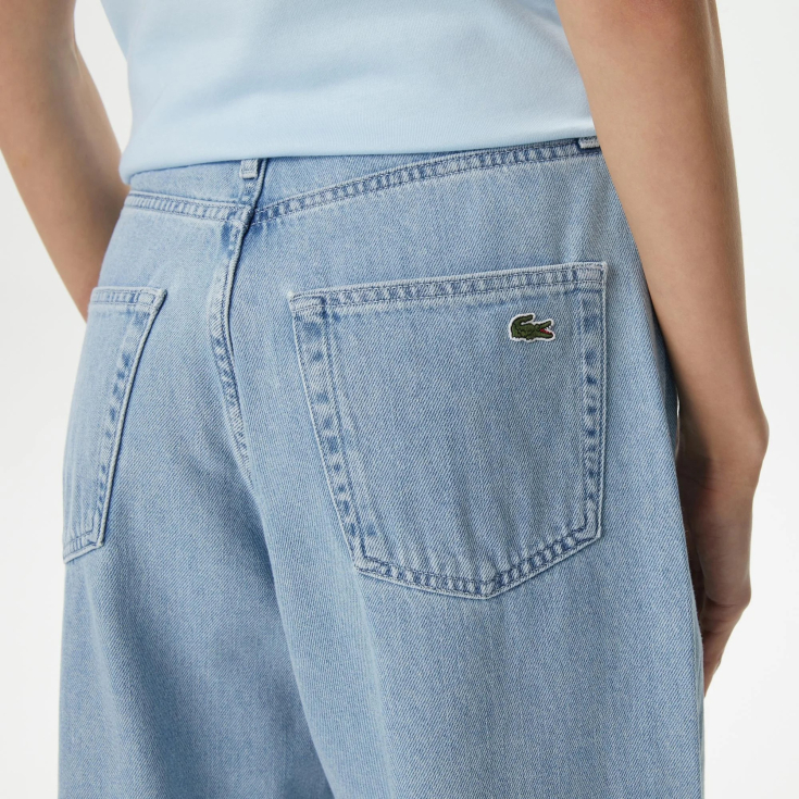 Женские широкие джинсы Lacoste
