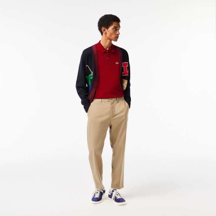 Мужское поло с длинным рукавом Lacoste
