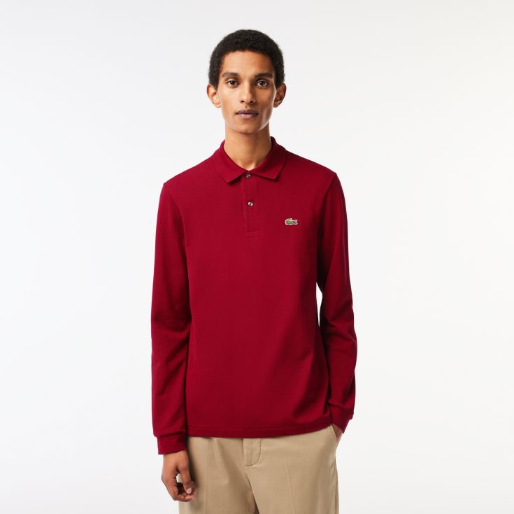 Мужское поло с длинным рукавом Lacoste