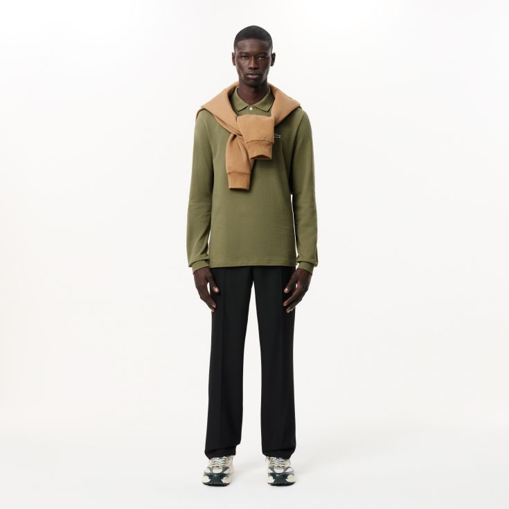 Мужское поло с длинным рукавом Lacoste