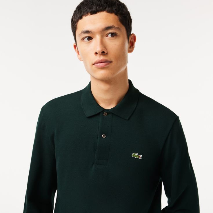 Мужское поло с длинным рукавом Lacoste