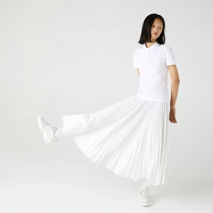 Женское поло Lacoste Slim Fit из эластичного хлопка