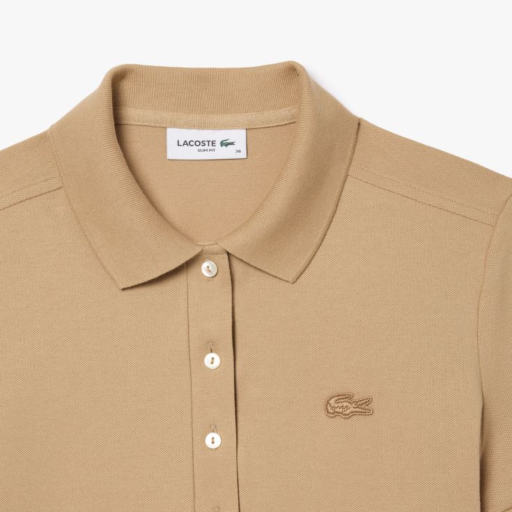 Женское поло Lacoste Slim Fit из эластичного хлопка