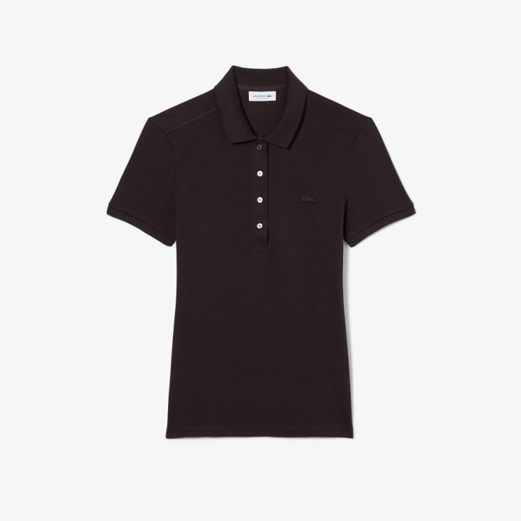 Женское поло Lacoste Slim Fit из эластичного хлопка