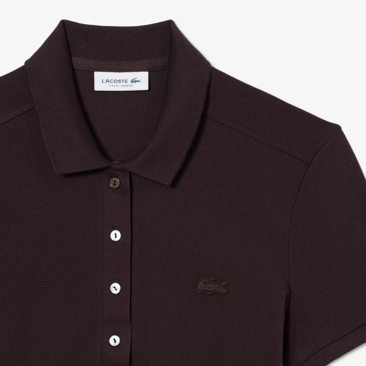 Женское поло Lacoste Slim Fit из эластичного хлопка