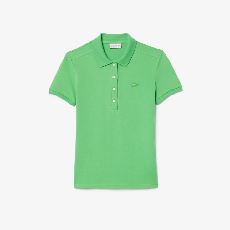 Женское поло Lacoste Slim Fit из эластичного хлопка