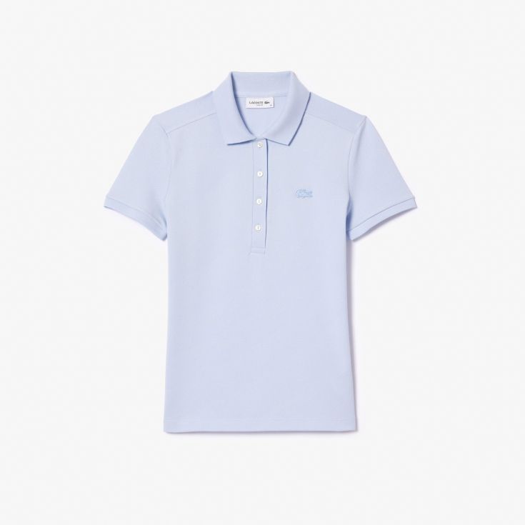 Женское поло Lacoste Slim Fit из эластичного хлопка