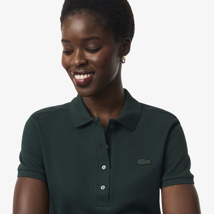 Женское поло Lacoste Slim Fit из эластичного хлопка
