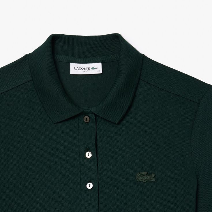 Женское поло Lacoste Slim Fit из эластичного хлопка