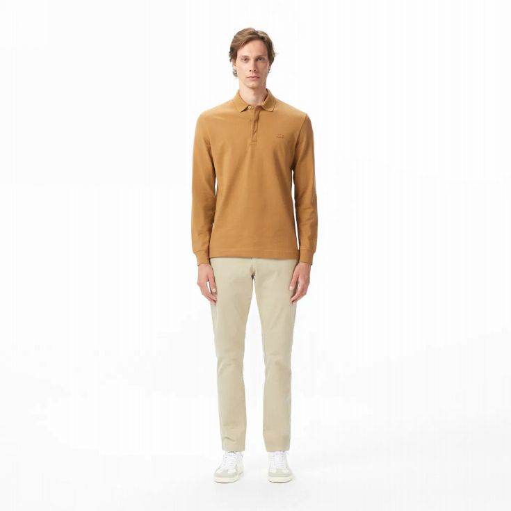 Мужское поло с длинным рукавом Lacoste