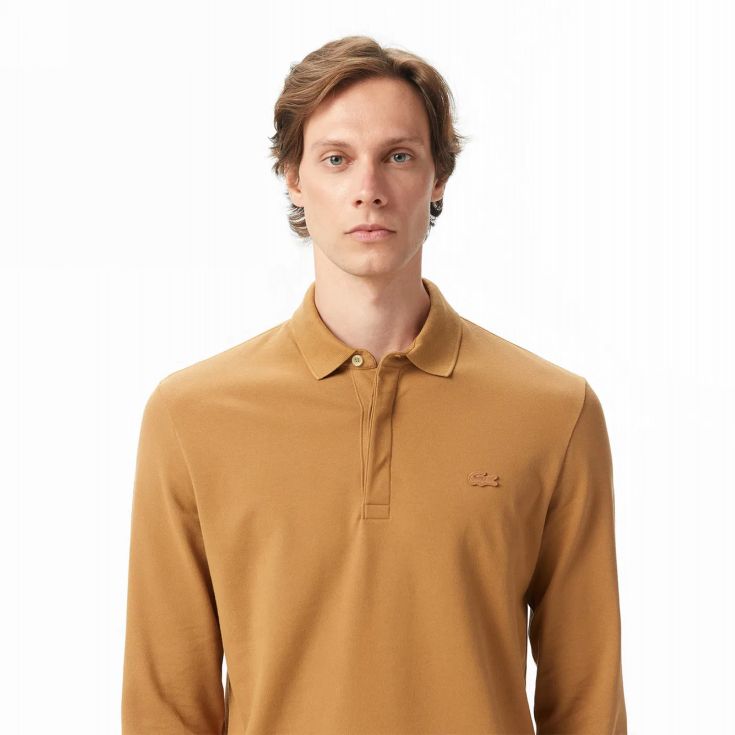 Мужское поло с длинным рукавом Lacoste