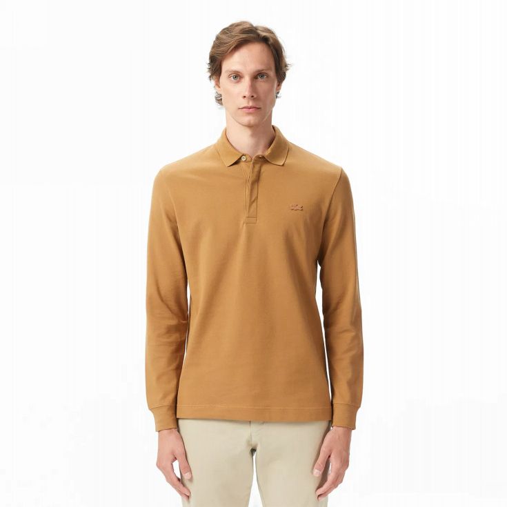 Мужское поло с длинным рукавом Lacoste