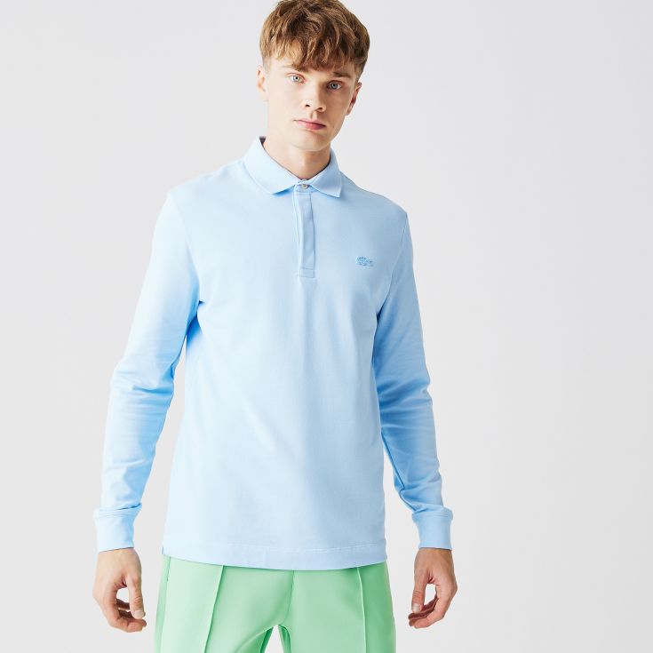 Мужское поло с длинным рукавом Lacoste