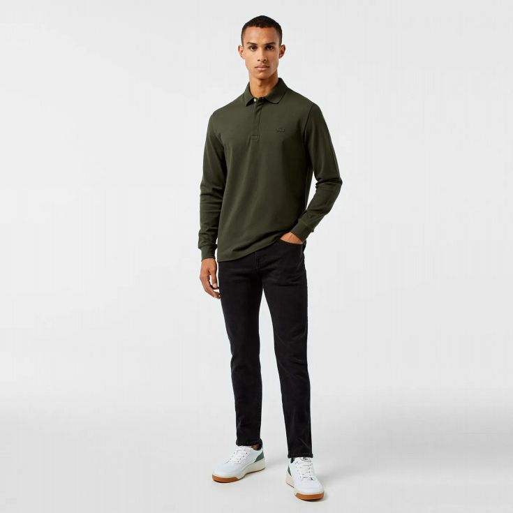Мужское поло с длинным рукавом Lacoste