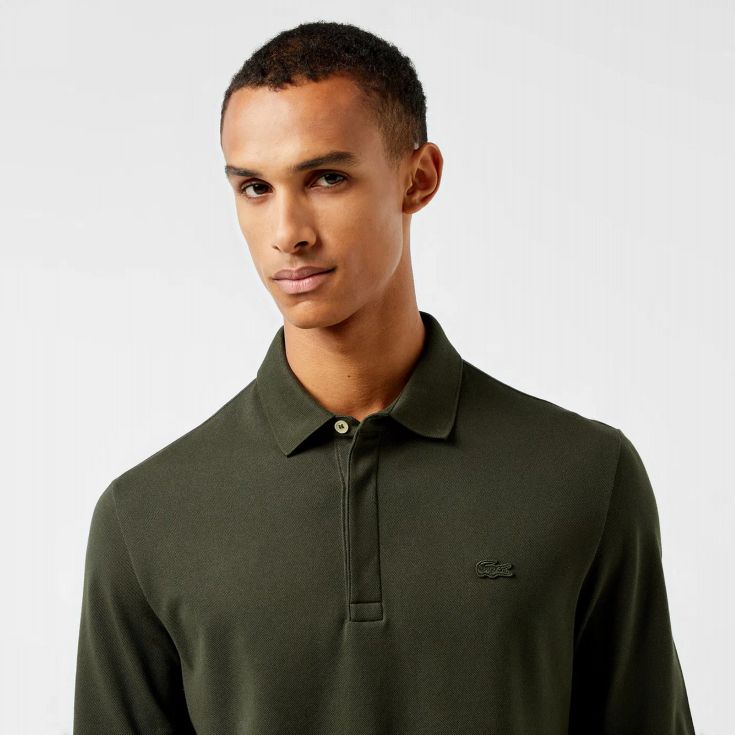Мужское поло с длинным рукавом Lacoste