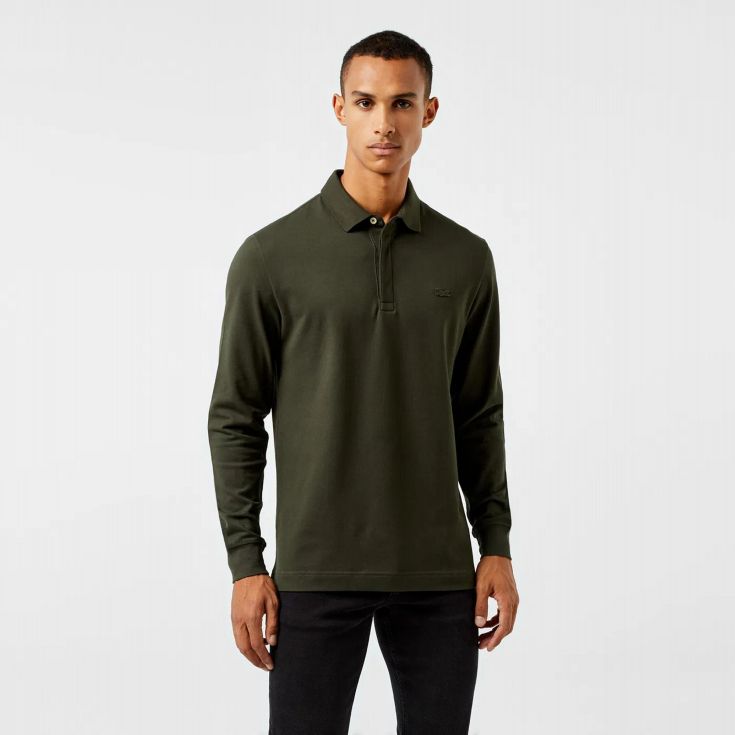 Мужское поло с длинным рукавом Lacoste