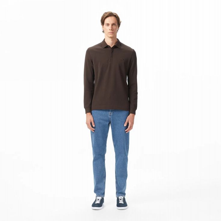 Мужское поло с длинным рукавом Lacoste