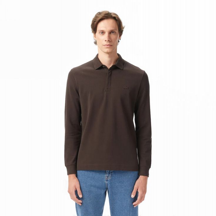 Мужское поло с длинным рукавом Lacoste