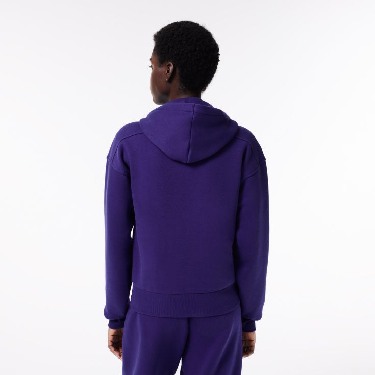 Женское худи на молнии Lacoste