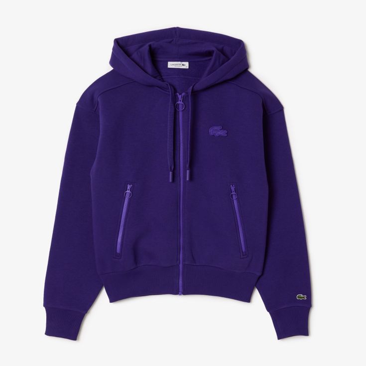 Женское худи на молнии Lacoste