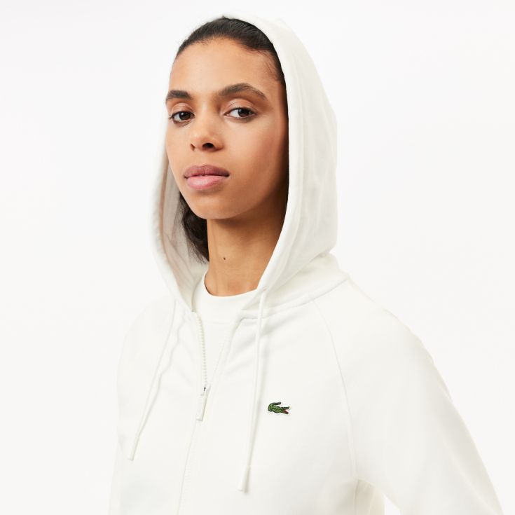 Женское худи на молнии Lacoste