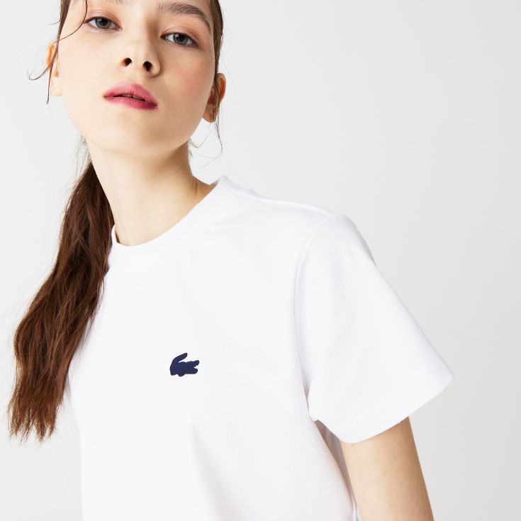 Женская футболка Lacoste для спорта и активного отдыха из органического хлопка