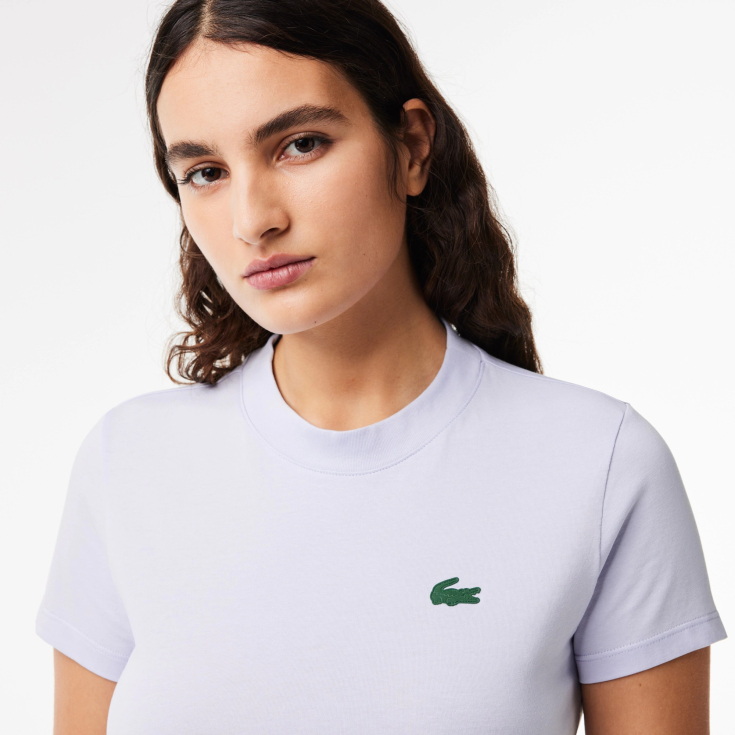 Женская футболка Lacoste для спорта и активного отдыха из органического хлопка