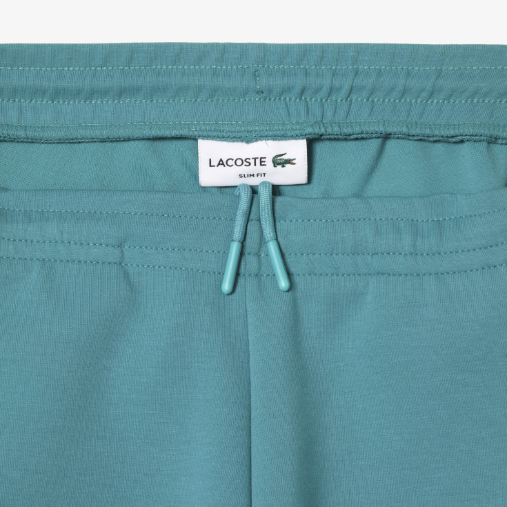 Мужские облегающие спортивные штаны Lacoste из меланжевой смеси хлопка